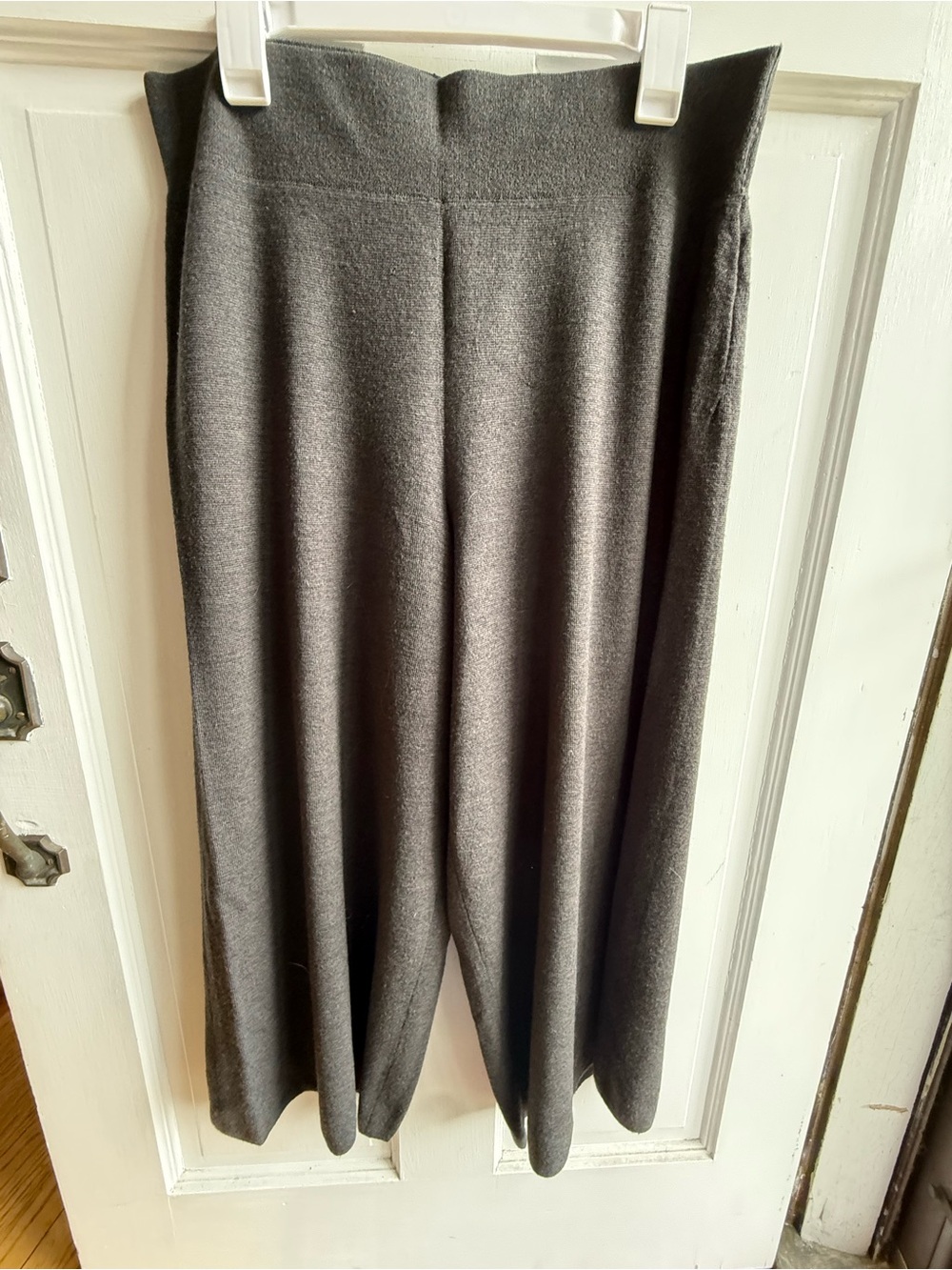 Wide leg Wool blend Pants in Charcoal Gray- Moth by Anthropologie